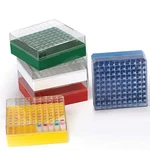 Globe Scientific 3050Y Cryogenic Vial Storage Box, Yellow, PK5. Fixed Price $75.49.