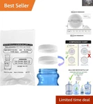 2-PACK 48MM Foam-lined Screw Caps For Bluewave And New Jugs. Fixed Price $9.99.