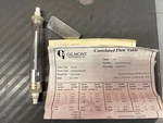 Gilmont Glass Rotameter Flow 0-8-200 W/ Calibration Sheet Air. Fixed Price $109.00.