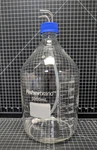 Fisherbrand 5000ML 2-PORT Media Storage Bottle Pyrex Lab Glass GL45 FB8005000. Fixed Price $135.00.