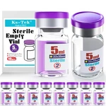 Ks-tek Sterile Empty Vials Self Healing Injection Port,with 5ML, Purple. Fixed Price $20.20.