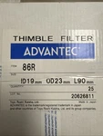 Thimble Filter Advantec Id 19X OD23X L90MM 15 Pieces. Fixed Price $40.00.