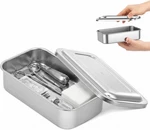 Baluue 304 Stainless Steel Instrument Tray With 21.1 X 11.9 5.1 Cm, Silver. Fixed Price $33.21.