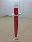 Pyrex 3042- 100ML Red Graduated Cylinder Spout 20C. Fixed Price $20.00.