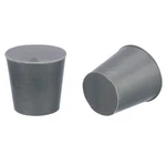 Cleverdelights Rubber Stoppers Size #4 (20MM X 26MM 25MM Long), Gray. Fixed Price $13.99.