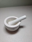 Coors 520-0 D10 Pestle & Mortar Porcelain Heavy Small White Apothecary Lab 2.5IN. Fixed Price $15.00.
