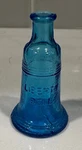 Vintage Wheaton Blue Glass Mini Liberty Bell Bottle. Fixed Price $9.95.