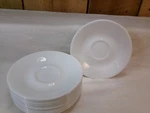 Lot Of 15 Vintage Corelle By Corning Winter Frost White 6.25" Saucer Plates. Fixed Price $10.39.