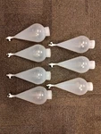 Lot Of 7 Thermo Scientific Nalgene Plastic Separatory Funnels. Fixed Price $1125.00.