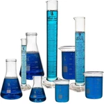 Beaker, Flask, Cylinder Set, 3.3 Boro. Glass 9 Pieces Set.... Fixed Price $68.09.