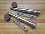 Vintage Veterinary Steel & Glass 10CC Syringe Storage Transport Cylinder. Fixed Price $25.00.