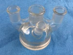 Kontes Bantam 4-NECK Reaction Head 11/18, 19/22 & 2X 14/20 No Chips Or Cracks. Fixed Price $54.75.