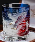 United States Of America 1776 2026 250TH Anniversary Whiskey Glass. Fixed Price $44.95.