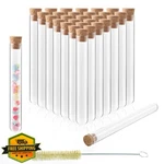 Ulab 50PC 35ML Round Bottom Glass Test Tubes W Stoppers Brush 20X150MM. Fixed Price $34.99.