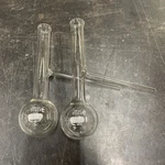 Lot Of New Pyrex Distillation Boiling Flask W/ Side Arm 50ML #4620 Made Usa. Fixed Price $33.00.