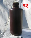 New 2-PACK Thermo-scientific Nalgene 500ML Amber Narrow Mouth Bottle Hdpe. Fixed Price $19.99.