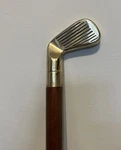 Vintage Walking Stick Golf Putting Club Shape - Hidden Glass Tube Inside 90 Cms. Fixed Price $47.71.