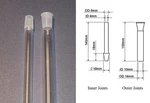 Fused Quartz Ground Joints, Type 10/18, And Female, 5 Pairs, Free Shipping. Fixed Price $79.99.