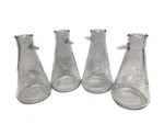 (4 Pcs) Vwr Glass 500ML Heavy Wall Graduated Filtering Flasks 89000-384. Fixed Price $69.99.