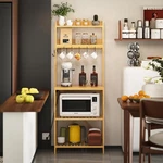 Bakers Rack With Charging Station 5-TIER Microwave Stand Open Storage Sh.... Fixed Price $149.97.