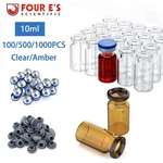 1000PCS Crimp Top Headspace 10ML Glass Vials Aluminum Caps Hplc Lab Clear Bottle. Fixed Price $220.00.