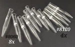 Lot Of Pyrex Conical Glass Centrifuge Tubes #8060 #8120 15ML 12ML Beaded Rim. Fixed Price $15.00.
