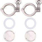 Sanitary Clamp Fitting With Gasket For Brewing Piping. Fixed Price $28.04.