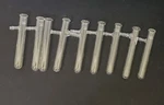 Pyrex Glass Tubes With Side Arm, 6"X1" Diameter 9840-20, 10/PK. Fixed Price $35.00.