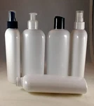 White Pet 8 Oz Cosmo Oval Plastic Bottles Pump Spray, Dispensing Caps, Lotion. Fixed Price $6.89.