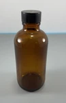 Qorpak 4OZ Lab Amber Brown Glass Bottle 120ML Wide Mouth (new). Fixed Price $22.00.