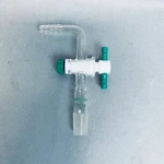 Chemglass Minum-ware Flow Control Adapter 14/20 With Ptfe Stopcock. Fixed Price $80.00.