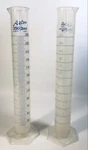 Used Azlon #5 Polypropylene Plastic Graduated Cylinder 250:2 Ml. Fixed Price $7.50.