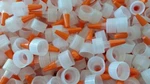 Yorker Dispensing Caps (24-410) W/long Orange Overcap Tips (12-25-50-100 Count). Fixed Price $26.95.