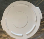 (lot Of 6) Impact Value Plus Plastic Trash Can Container Lid, 10 Gallon, White. Fixed Price $49.99.
