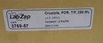 Labzap CAT#3769-57 Crucible, Por, T/f, 250ML, Pieces Per Box. Fixed Price $49.99.