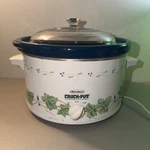 Rival Qt Corning Corelle Callaway Ivy Pattern Slow Cooker Crock Pot 3355. Fixed Price $49.99.