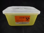 Vwr Plastic 3.8L Gallon Yellow Sharps Container Medium 10 X 7 5IN 19001-041. Fixed Price $14.49.