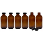 Cornucopia 8-OUNCE Amber Glass Bottles With Polycone Caps, 6-PACK. Fixed Price $27.48.