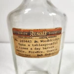 Vintage Medicine Bottle Duraglas 3XVI And Label "simon Rexall Drug" 400ML. Fixed Price $34.99.