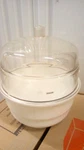 Bel-art "space Saver" 0.20 Cuft Desiccator W/polycarb Dome, Wht Polypro Bttm. Fixed Price $49.50.