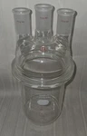 Pyrex 1000ML Reaction Kettle Borosilicate Glass Bottle W/ 3-NECK Cover Lab. Fixed Price $99.99.