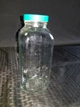 Qorpak 32OZ Glass Graduated Wide-mouth Square Bottle With Green Cap, 16189-188. Fixed Price $12.49.