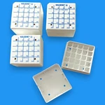 Thermo Scientific Nalgene Cryobox 25-PLACE Storage Boxes For 2ML Vials (4 Pack). Fixed Price $19.99.