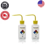 Durable 2PCS Isopropanol Wash Bottles, 500ML Ldpe, Ideal For Scientific Testing. Fixed Price $41.99.
