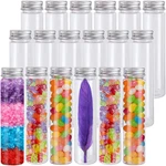 18 Pack 115 Ml Clear Plastic Test Tubes With Screw Caps Flat-bottomed Bath Salt. Fixed Price $23.87.