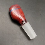 Multicolor Swirl 10MM Glass Male Ground Joint Stopper Plug. Fixed Price $16.00.