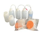 (8) Lab 250ML Safety Bottles, Ldpe Wide Mouth & Containers. Fixed Price $24.99.