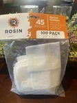 (3) 100 Pk Press Squish Bags 45 Micron 2.5 X 3.25 Nylon Screen. Fixed Price $38.00.