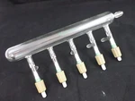 Chemglass 360MM 5-PORT Single Bank Vacuum Manifold Airfree CG-4434-05. Fixed Price $237.15.