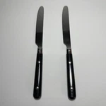 Rogers Co Black Rivit Handle Knives 2 Vintage. Fixed Price $10.50.